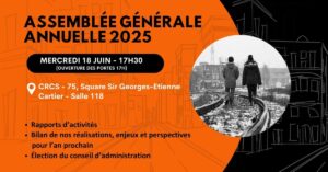 Assemblée générale annuelle du TRAC - 18 juin 2025